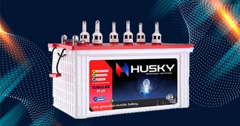 Husky Short Tubular Battery
