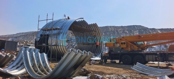 Steel corrugated pipe assembled culvert pipe drainage - Corrugated pipe-1