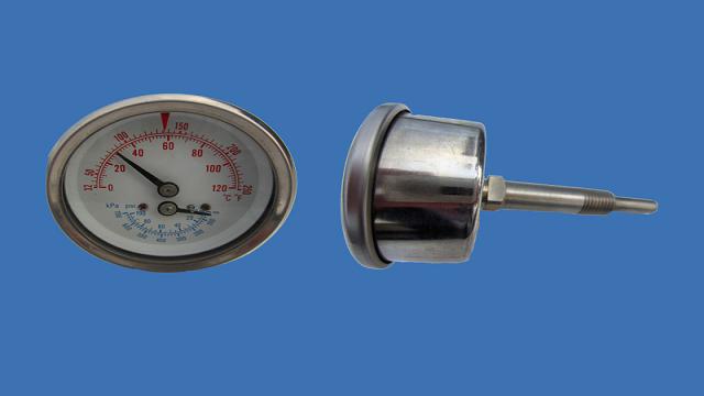 A general purpose, tamper-proof, stainless steel thermometer  Bi-metallic sensing element for reliable readings  Back connected  Stem length from 2.5\