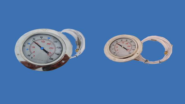 Specifications Industrial thermometers  *25 manufacturing experience  *OEM welcome    Product   Name	Model No# with case diameter	Case Materail	Spec.(Measuring Range)°C	Stem	Sensing packet   pressure type thermometer	WTZ-280(φ150)	Plastic   ABS     or SS304	-20   to +60, 0-100, 0-120, 20-120, 60-160	Material:   capillary copper      Length:5m,10m,15m,20m,25m,30m	Material:   Φ14 copper or as requied      Length:50mm,200mm,283mm WTQ-280(φ150)	0-160,   0-200, 0-300, -40 to +60        electric-contact pressure type thermometer	WTZ-288(φ150)	SS304	-20 to +60,   0-100, 0-120, 20-120, 60-160	Material: capillary copper     Length:5m,10m,15m,20m,25m,30m	Material: Φ14 copper or as requied      Length:50mm,200mm,283mm WTQ-288(φ150)	0-160,   0-200, 0-300, -40 to +60            bimetal thermometer	WSS-301(φ60)     back connection	SS304	0-100,-20 to +80, 0-150, 0-200, 0-300	/	Material: Φ6 SS      Length:75mm,100mm,150mm,200mm etc. (or as required) WSS-311(φ60)     bottom connection WSS-401(φ100)     back connection	0-50,   0-100, -20 to +80, 0-150, 0-200, 0-300	/	Material: Φ9 SS      Length:75mm,100mm,150mm,200mm etc. (or as required) 0~400,   0~500 WSS-411(φ100)     bottom connection	0-50,   0-100, -20 to +80, 0-150, 0-200, 0-300 0~400,   0~500 WSS-481(φ100)     adjustable	0-50,   0-100, -20 to +80, 0~150, 0~200, 0~300, 0~400,   0~500      bimetal thermometer	WSS-501(φ150)     back connection	Steel chromeplate	0-50,   0-100, -20 to +80, 0-150. 0-200, 0-300	/	Material: Φ9 SS      Length:75mm,100mm,150mm,200mm etc. (or as required) 0~400,   0~500 WSS-511(φ150)     bottom connection	0-50,   0-100, -20 to +80,0-150, 0-200, 0-300 0~400,   0~500 WSS-581(φ150)     adjustable	0-50, 0-100, -20 to +80, 0-150, 0-200, 0-300, 0~400, 0~500
