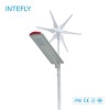 Green power wind solar hybrid street light 30-80 watt all in one lamparas solares