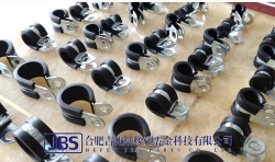 Rubber lined hose clamps