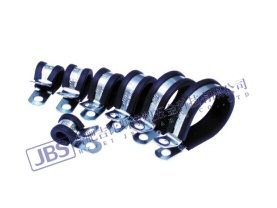 Rubber to metal P clamps for wiring harness