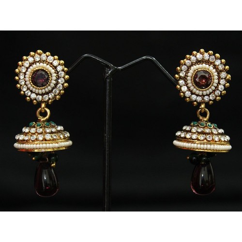 Buy Jhumka online with JFL Online designer jewelry