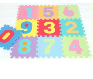Cheap EVA Numbers Puzzles Mats Customized Colorful Waterproof Nonslip Childrens Toys Best Home Floor Mats for Bady Climb Learning A02