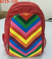 red color school bag