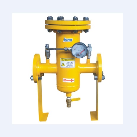 DN25-400mm Flange Fuel Gas Cartridge Strainers with gauge