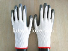 HPPE Palm nitrile Coated Working Safety Cut Resistant Gloves
