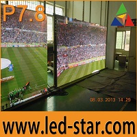 P7.8 mesh curtain led screens