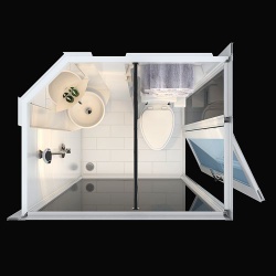 Unit bathroom pods for hotels motels earth homes carports