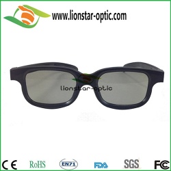 Plastic circular polarized 3d glasses