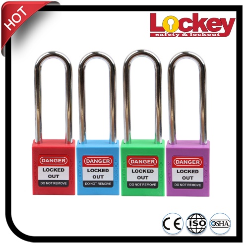 Safety 76mm Steel Shackle Plastic Body Padlock - P76S