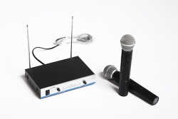 V210-VHF 2x wireless microphones
