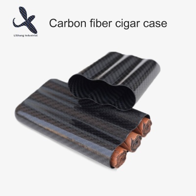 100% Carbon Fiber Cigar Case For 3pcs Classic Item