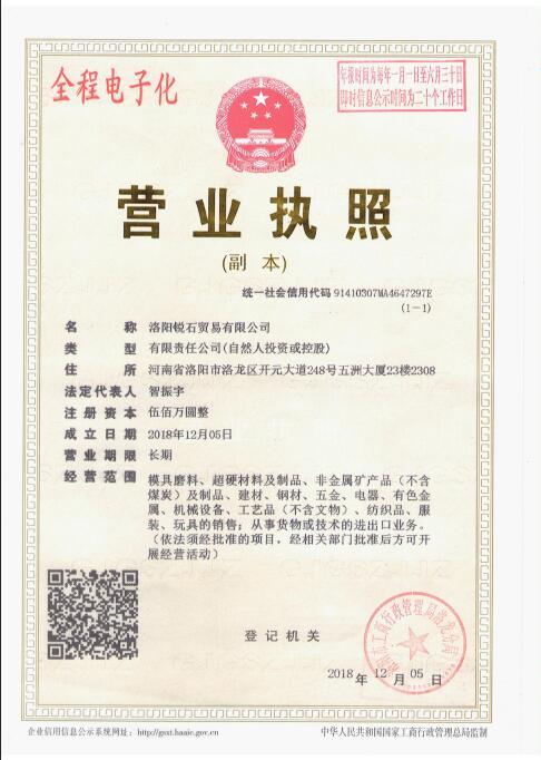Luoyang Ruishi Trading co.LTD