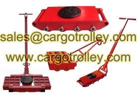 Moving roller dolly moving machine
