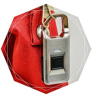 Silver Fingerprint Padlock