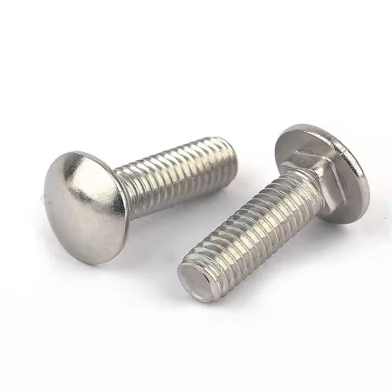 DIN603 304 Stainless Steel Round Head Square Neck Screws Carriage Bolts