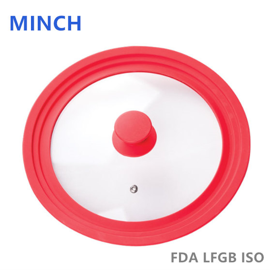 Tempered Glass Lid with Silicone Rim
