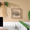 Ginkgo Leaf Framed Metal Wire Wall Art