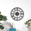 Oversized Roman No. Metal Wall Clock