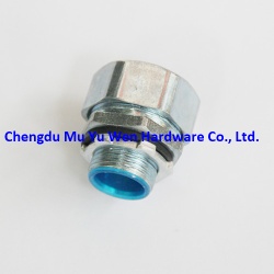 Liquid tight zinc die casting straight connectors for flexible steel conduit in China