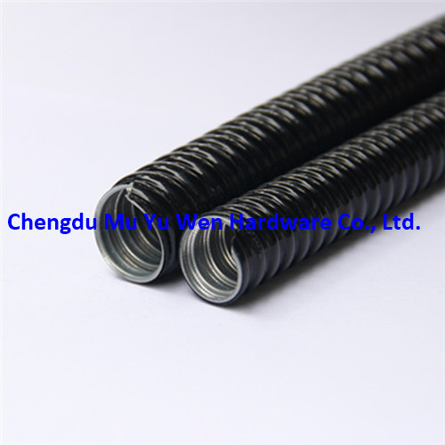 High quality PVC coated flexible GI conduit offered by Chengdu Mu Yu Wen Hardware Co., Ltd.