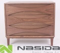 Replica Arne Vodder MDF board with walnut solid wood veneer Lowboy storage sideboard