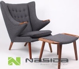 Replica Cshmere Fabric Hans Wegner Pa pa Bear Chair