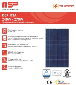 NSP/DelSolar Module MONO/Multi/BIfi