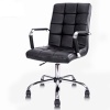 Rolling Black Modern PU Leather Chair Office Furniture Computer Chair