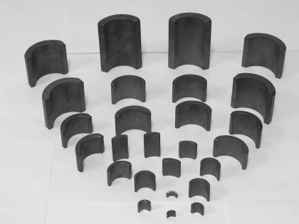 Various shapes of Ferrite magnet for motors