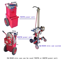 Diamond wire sawing allows almost any large concrete or masonry structure to be cut where other methods are not feasible. It is an ideal tool for cutting and removing reinforced concrete