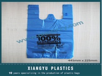 Custom printed plastic t-shirt shopping bag