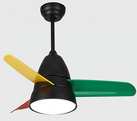 26inch ceiling fan, black white or nickle color, 3pcs iron blades