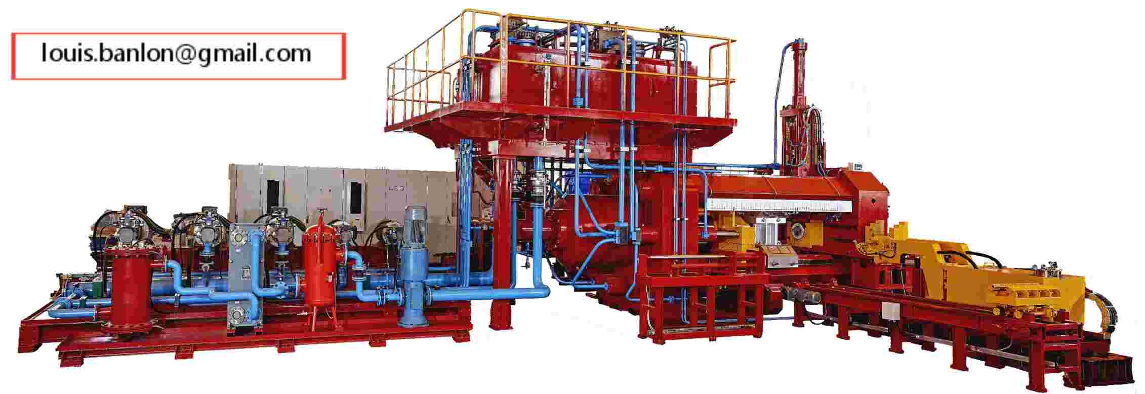 Panorama of the extrusion line