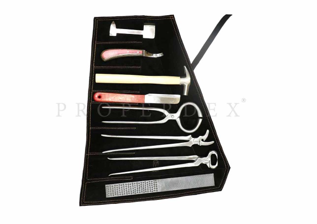 Properdex Farriers Toolkit - Farrier Toolset - Convenient kit contains 8 Tools - PFAT-64B