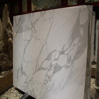 Polished Bianco Carrara Marble Tiles and Slabs for Flooring/Wall/Countertop