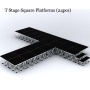 dancing stage Outdoor aluminum mobile stage carpet