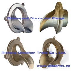 Bronze Nickel Bronze Stainless Steel Downspout Nozzle with No-Hub and Thread Outlet for Roof Drainage