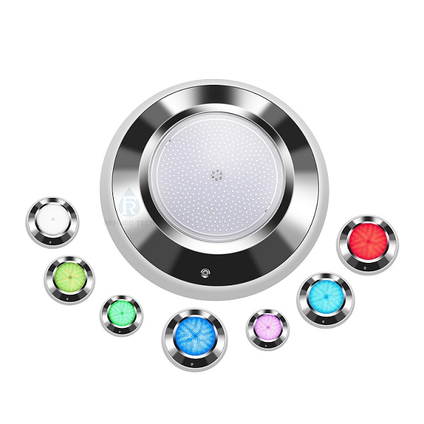 WiFi Control AISI 316L Stainless Steel IP68 Surface Mounted Underwater Lights 18W 24W 35W RGB LED Swimming Pool Light