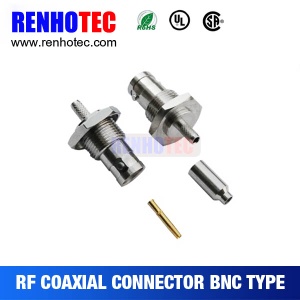 75ohm bnc jack female connector, bnc adapter, female connector, bnc bulkhead panel