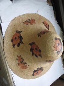 Raffia Straw with Printing Hatted Tyre