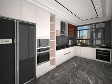 Simple and easy to clean cabinets open