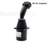 Runntech control Joystick (RT-01) with Throttle Multi-axis Analogue output dual axis hydraulic crane hall effect single-axis