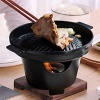 Portable Mini Smokeless Barbecue Grill Cast Iron Charcoal Grill