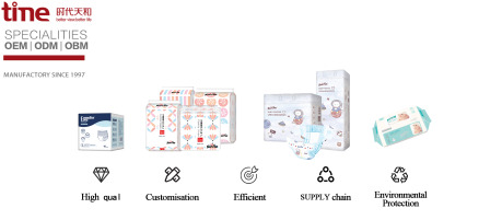 Diaper and sanitary napkin factory