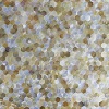 Yellow lip sea shell mosaics hexagon tile MOP honeycomb panel mosaic