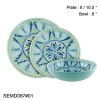 SEBEST Factory new design porcelain imitating tableware dinner set melamine ware