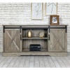 fashion design TV stand with 2 barn doors